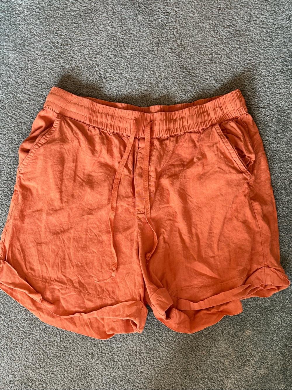 Kut from the Kloth Orange Drawstring Casual Shorts